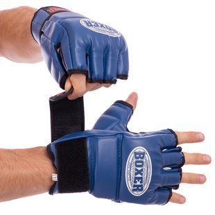 Рукавиці для змішаних єдиноборств MMA BOXER 5021 M-XL кольори в асортименті 5021 фото
