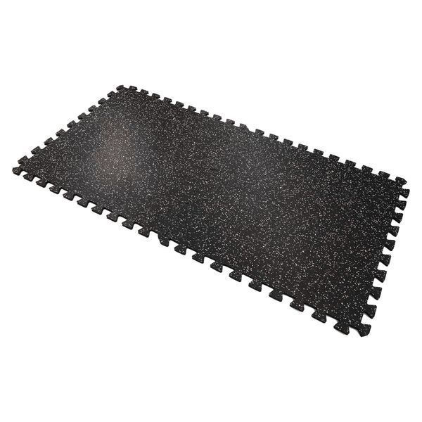 Модульное спортивное напольное покрытие мат-пазл SP-Sport TA-9957-2 1шт 100x100x1,5см черный-белый TA-9957-2 фото