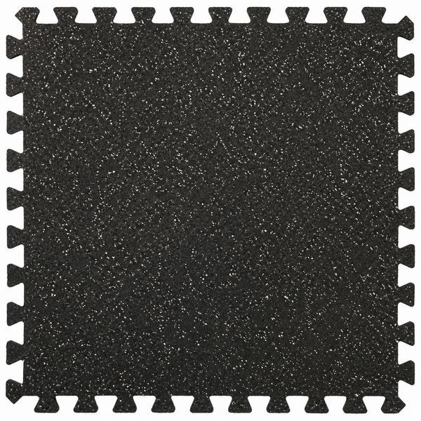 Модульное спортивное напольное покрытие мат-пазл SP-Sport TA-9957-2 1шт 100x100x1,5см черный-белый TA-9957-2 фото