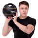 Медбол м'яч медичний дворучний з хватами Zelart TA-7827-4 вага-4кг d-25см чорний-жовтий TA-7827-4 фото 8