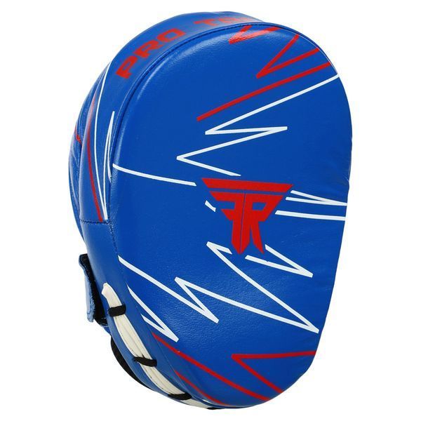 Лапа боксерская изогнутая тренировочная кожа FISTRAGE PRO TRAINING VL-9351 17х4х22см 2штуки синий VL-9351 фото
