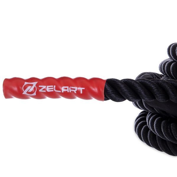 Канат для кроссфита Combat Battle Rope Zelart FI-2597-12 12м черный FI-2597-12 фото