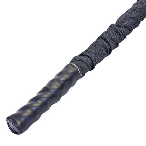 Канат для кроссфита в защитном рукаве Combat Battle Rope Zelart FI-5719-6 6м черный FI-5719-6 фото