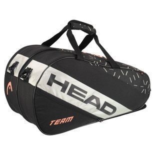 Теннисная сумка для ракеток падел тенниса на 6 ракеток HEAD Team Padel 262254 61,5x31,5x31см черный 262254 фото