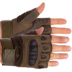 Перчатки тактические с открытыми пальцами и усиленым протектором Military Rangers BC-4624 M-XXL цвета в ассортименте BC-4624 фото