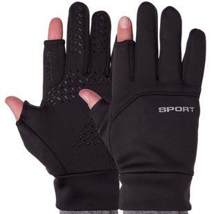 Перчатки для охоты и рыбалки (перчатки спиннингиста) SP-Sport BC-9240 размер универсальный черный BC-9240 фото