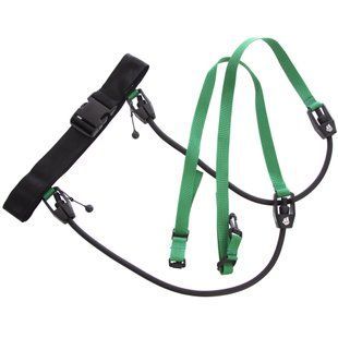 Поясний тренажер для плавання розділовими доріжками MadWave STATIONARY TRAINER M077401000W довжина 1,1м чорний M077401000W фото
