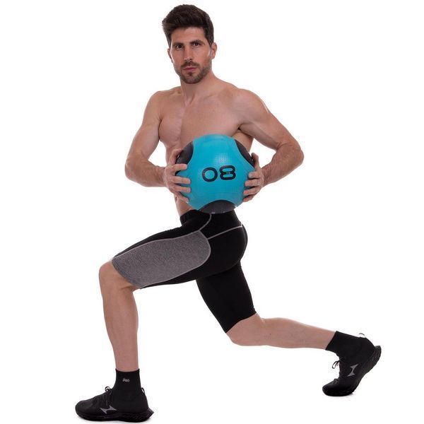 Медбол м'яч медичний Medicine Ball Zelart FI-2620-8 8кг синий-чорний FI-2620-8 фото