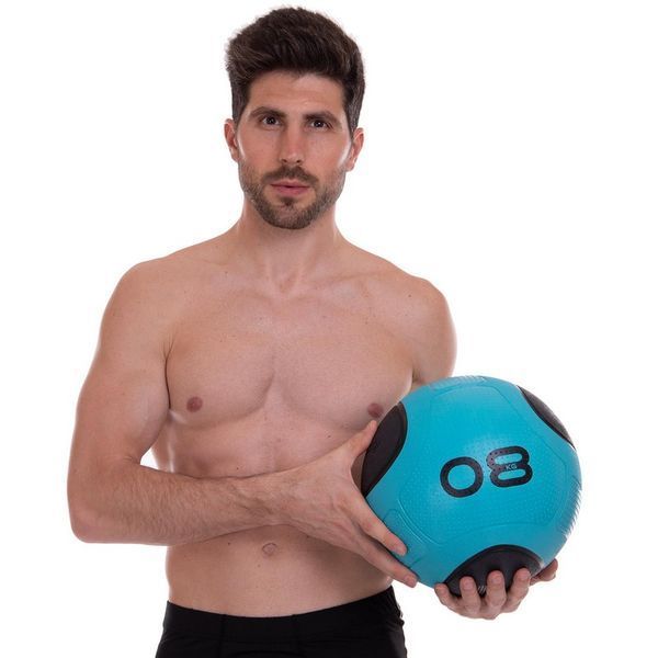 Медбол м'яч медичний Medicine Ball Zelart FI-2620-8 8кг синий-чорний FI-2620-8 фото