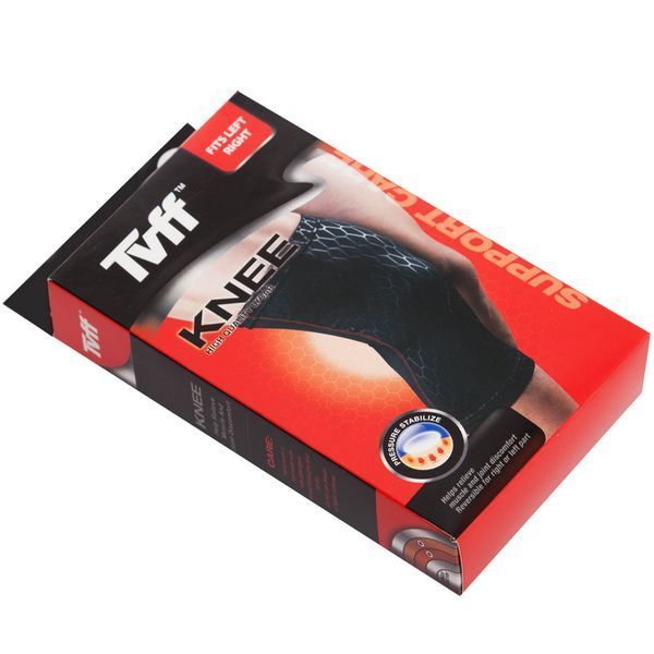 Наколенник спортивный эластичный компрессионный TVFF 901501 S-XL 1шт черный 901501 фото