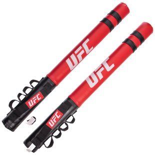 Лападани тренерські палиці для боксу і єдиноборств UFC PRO UCP-75339 длина-56см d-6см 2шт чорний-червоний UCP-75339 фото