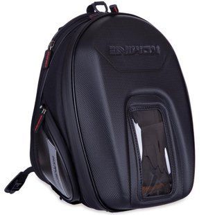 Сумка на бак мотоцикла на магнитах с окном под телефон Tank Bag KOMINE M-2844 32х22х21см черный M-2844 фото
