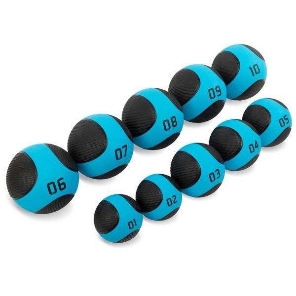 М'яч медичний медбол Medicine Ball LiveUp LP8112-2 2 кг чорний-синій LP8112-2 фото