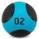 М'яч медичний медбол Medicine Ball LiveUp LP8112-2 2 кг чорний-синій LP8112-2 фото 1