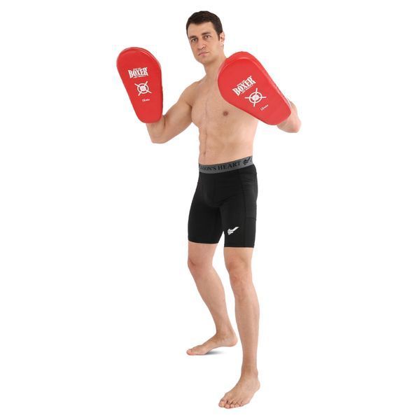 Лапа боксерская прямая тренировочная удлиненная Кожвинил BOXER NEW 2009-N 40х21х4,5см 2штуки цвета в ассортименте 2009-N фото