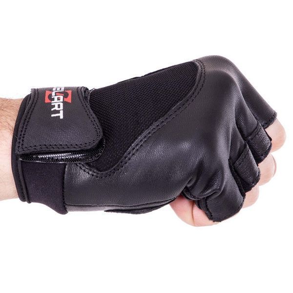 Перчатки спортивные кожаные Zelart SB-161556 S-XXL черный SB-161556 фото