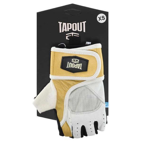 Перчатки для фитнеса и тяжелой атлетики TAPOUT SB168513 XS-M белый-желтый SB168513 фото