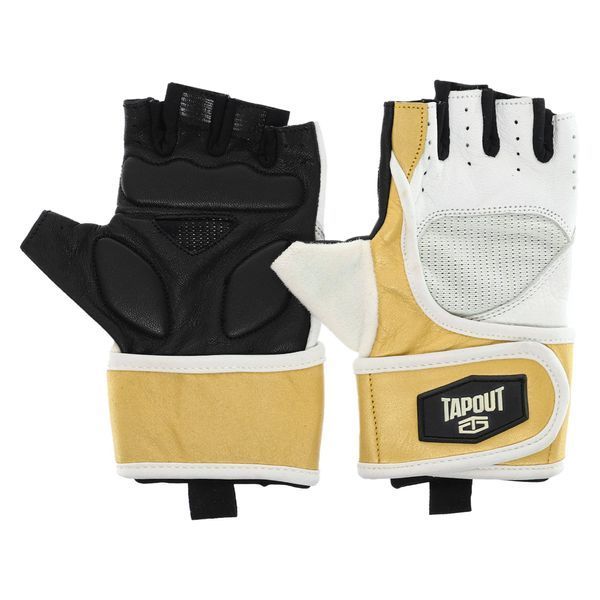 Перчатки для фитнеса и тяжелой атлетики TAPOUT SB168513 XS-M белый-желтый SB168513 фото