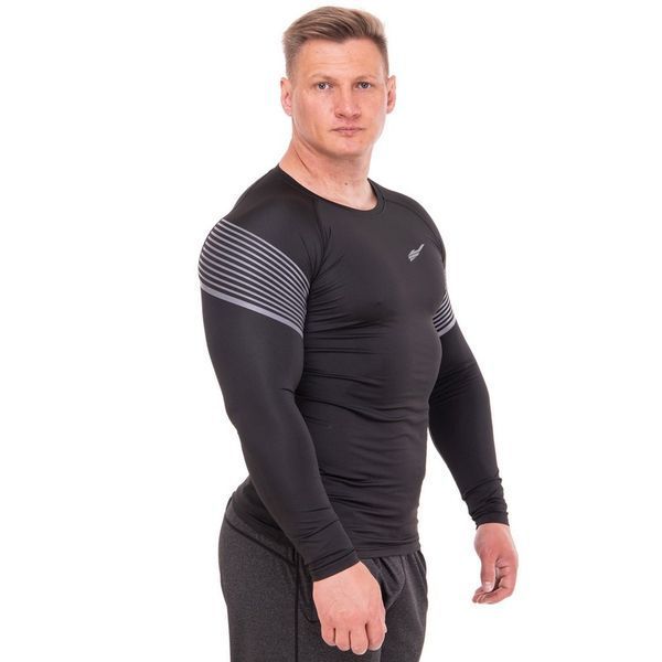 Лонгслив компрессионный спортивный JASON K1-1 M-3XL черный K1-1 фото